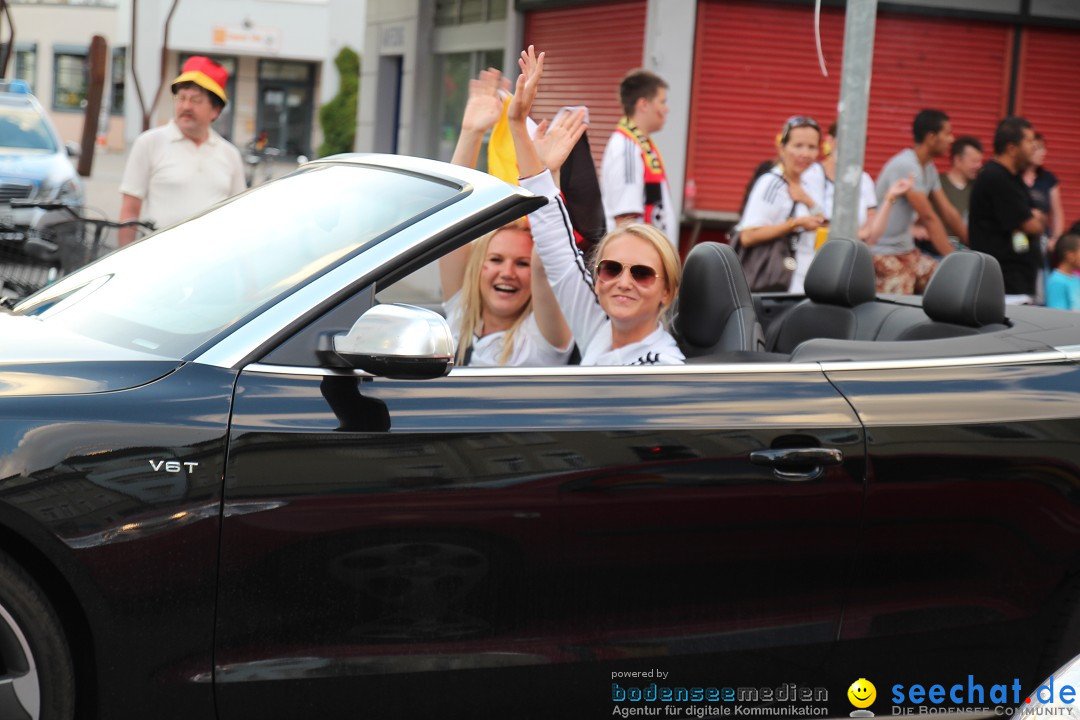 WM 2014: Deutschland vs. USA: Singen am Bodensee, 26.06.2014