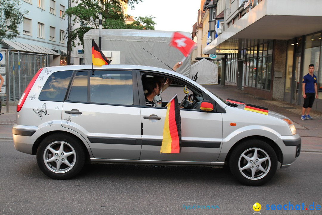 WM 2014: Deutschland vs. USA: Singen am Bodensee, 26.06.2014