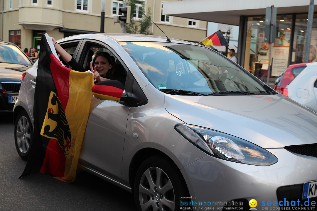 WM 2014: Deutschland vs. USA: Singen am Bodensee, 26.06.2014