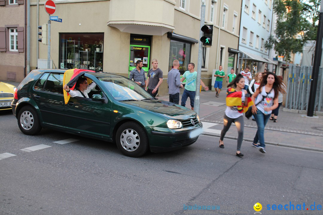 WM 2014: Deutschland vs. USA: Singen am Bodensee, 26.06.2014