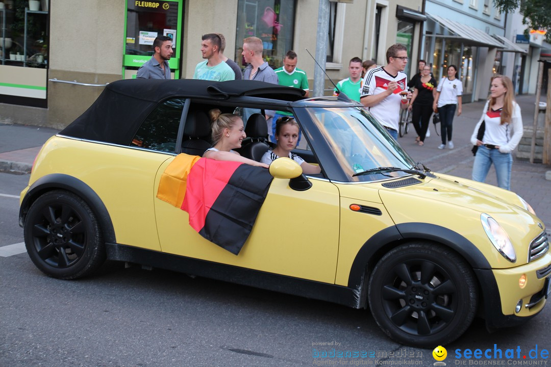 WM 2014: Deutschland vs. USA: Singen am Bodensee, 26.06.2014