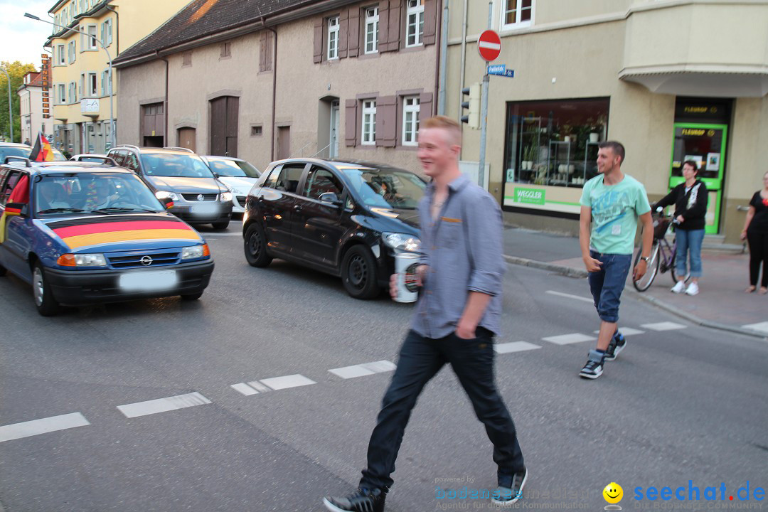 WM 2014: Deutschland vs. USA: Singen am Bodensee, 26.06.2014