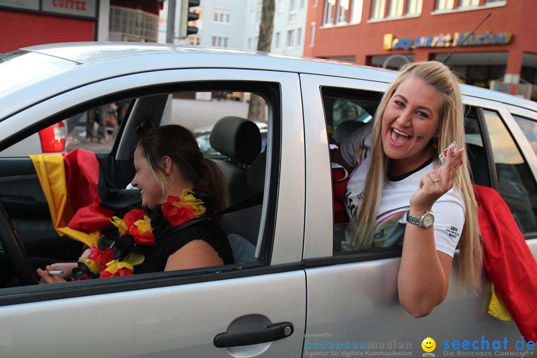 WM 2014: Deutschland vs. USA: Singen am Bodensee, 26.06.2014