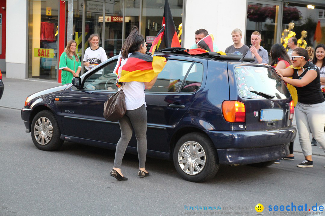 WM 2014: Deutschland vs. USA: Singen am Bodensee, 26.06.2014