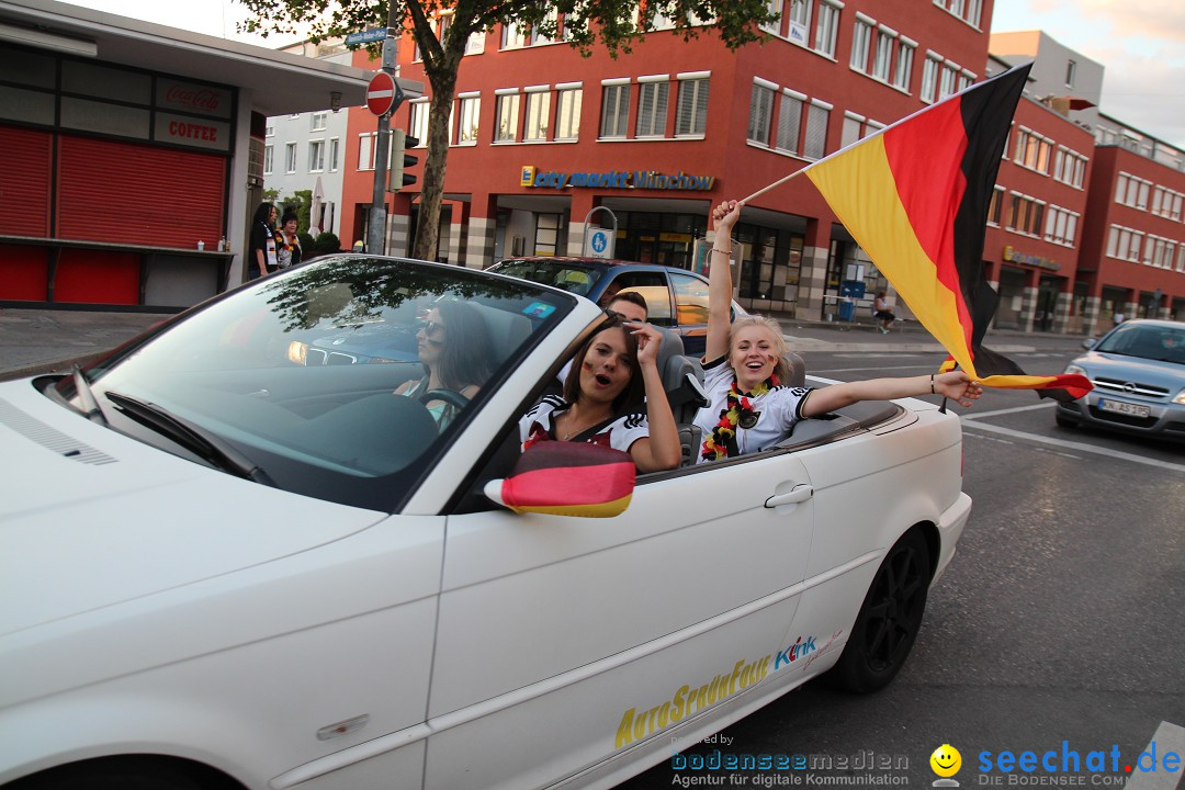 WM 2014: Deutschland vs. USA: Singen am Bodensee, 26.06.2014