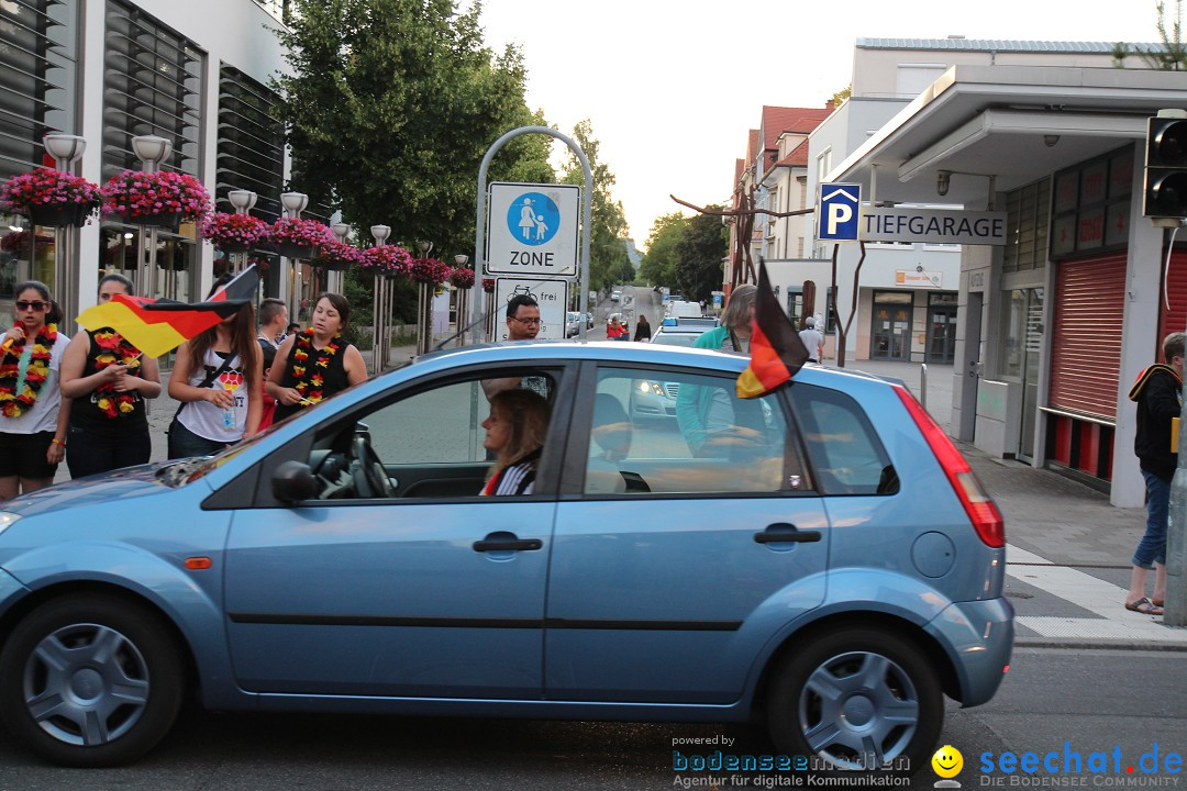 WM 2014: Deutschland vs. USA: Singen am Bodensee, 26.06.2014