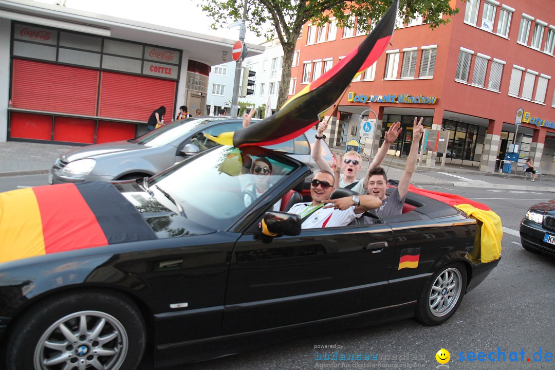 WM 2014: Deutschland vs. USA: Singen am Bodensee, 26.06.2014