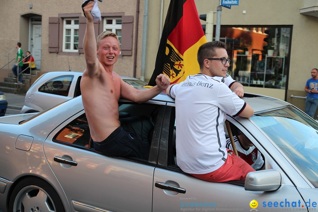 WM 2014: Deutschland vs. USA: Singen am Bodensee, 26.06.2014