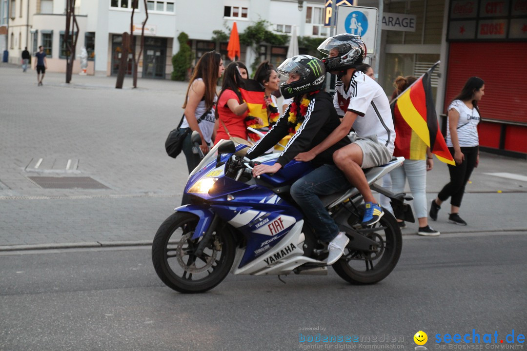 WM 2014: Deutschland vs. USA: Singen am Bodensee, 26.06.2014