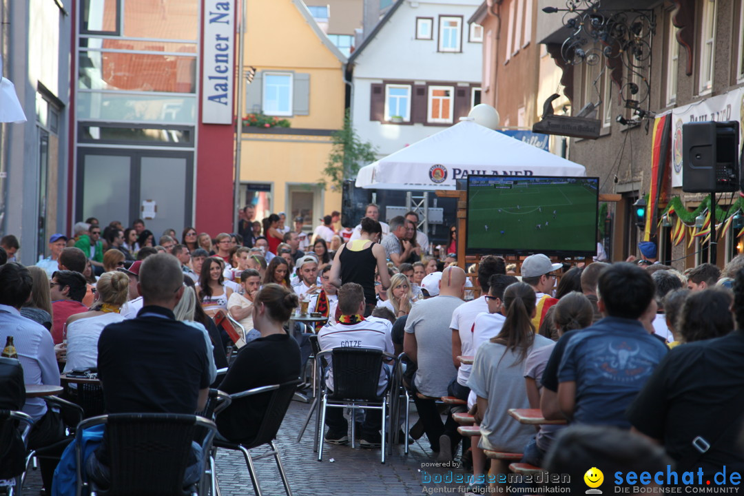 WM 2014 Public Viewing: Deutschland vs. USA: Aalen, 26.06.2014