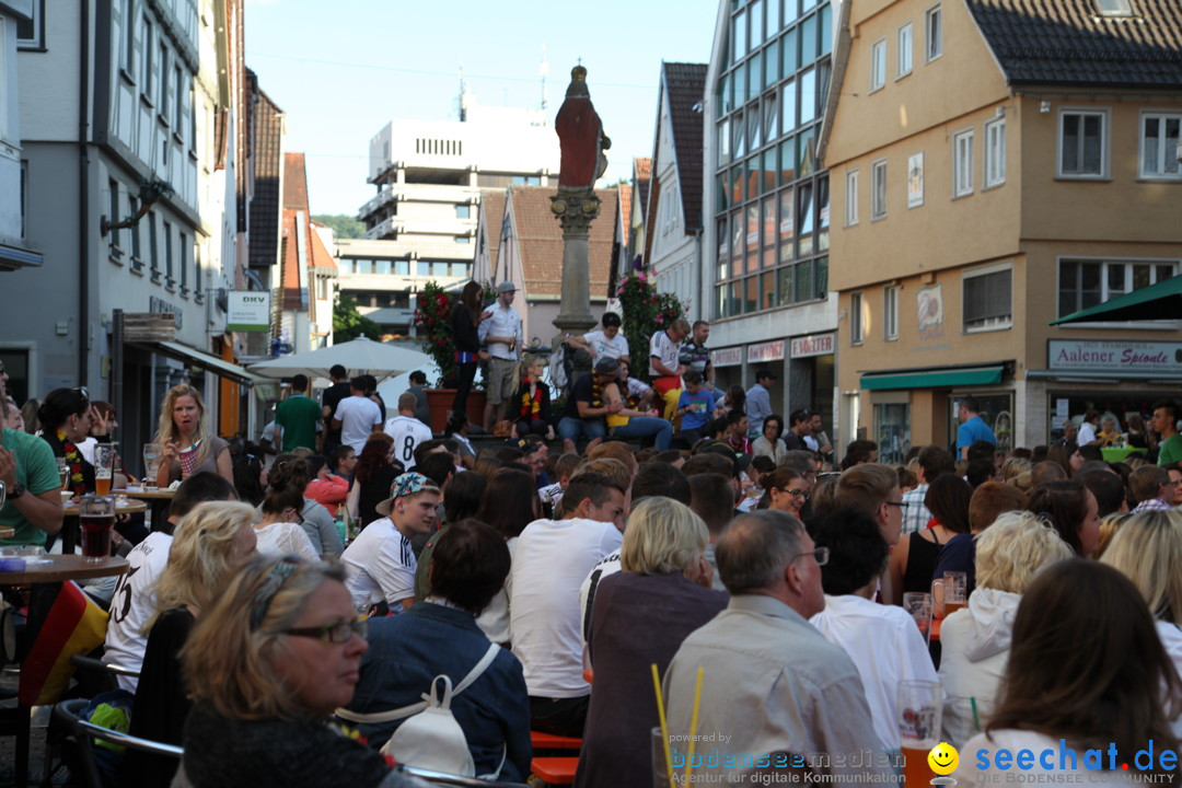 WM 2014 Public Viewing: Deutschland vs. USA: Aalen, 26.06.2014