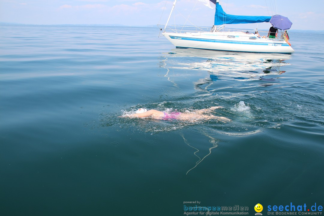 Bodenseequerung: Nathalie Pohl: Friedrichshafen - Romanshorn, 25.06.2014