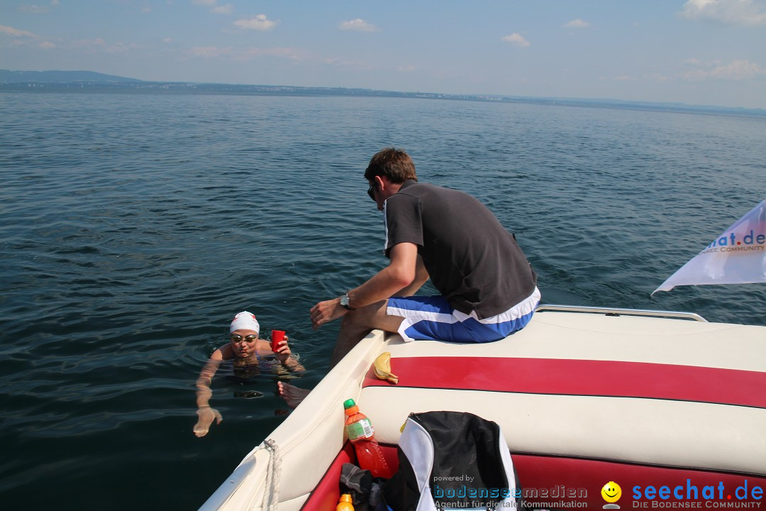 Bodenseequerung: Nathalie Pohl: Friedrichshafen - Romanshorn, 25.06.2014