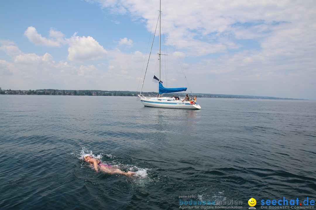 Bodenseequerung: Nathalie Pohl: Friedrichshafen - Romanshorn, 25.06.2014