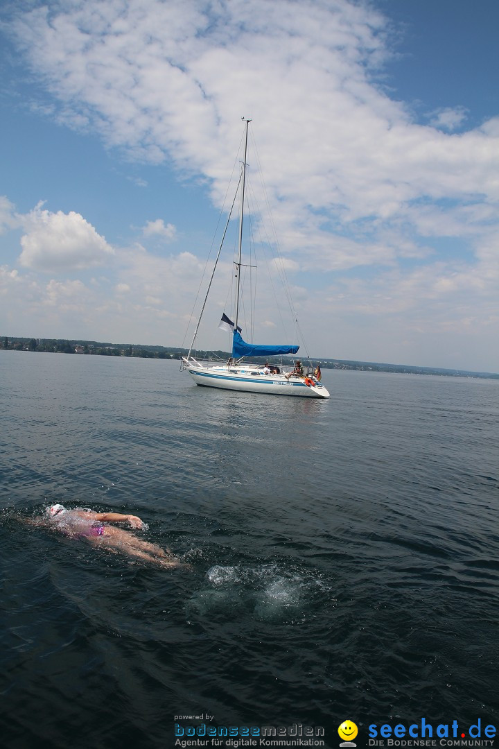 Bodenseequerung: Nathalie Pohl: Friedrichshafen - Romanshorn, 25.06.2014