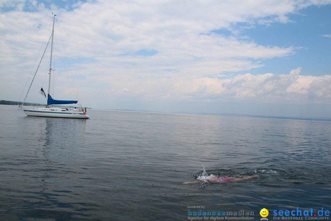 Bodenseequerung: Nathalie Pohl: Friedrichshafen - Romanshorn, 25.06.2014