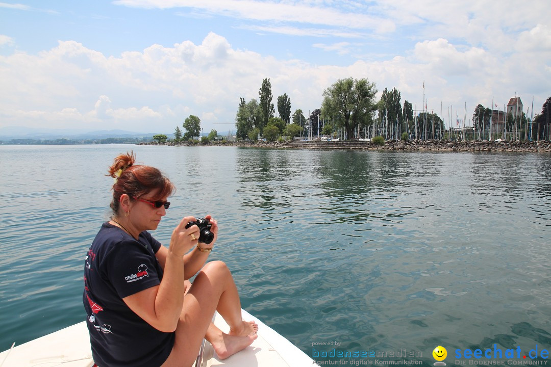 Bodenseequerung: Nathalie Pohl: Friedrichshafen - Romanshorn, 25.06.2014