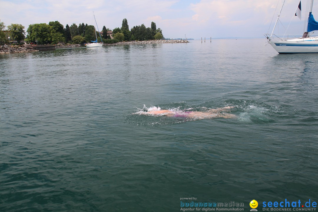 Bodenseequerung: Nathalie Pohl: Friedrichshafen - Romanshorn, 25.06.2014