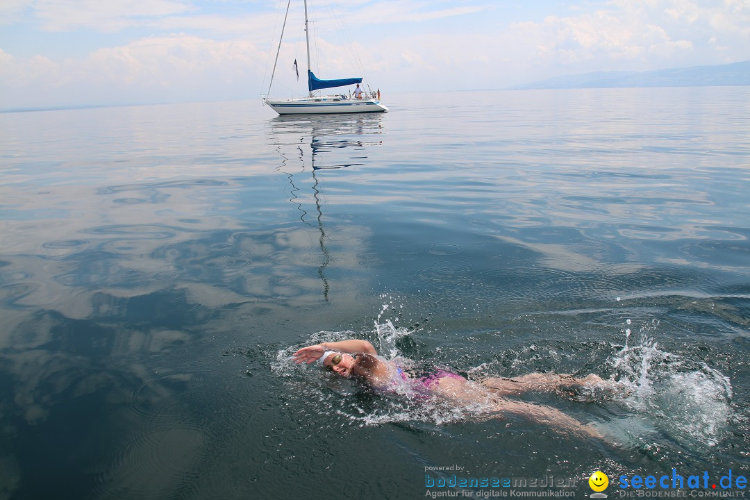 Bodenseequerung: Nathalie Pohl: Friedrichshafen - Romanshorn, 25.06.2014