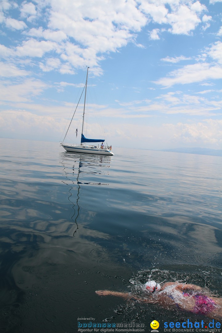 Bodenseequerung: Nathalie Pohl: Friedrichshafen - Romanshorn, 25.06.2014