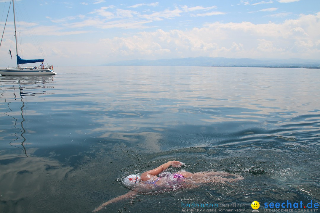 Bodenseequerung: Nathalie Pohl: Friedrichshafen - Romanshorn, 25.06.2014