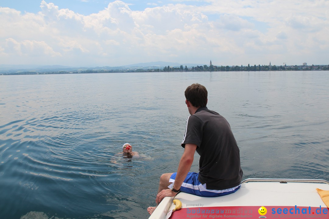 Bodenseequerung: Nathalie Pohl: Friedrichshafen - Romanshorn, 25.06.2014