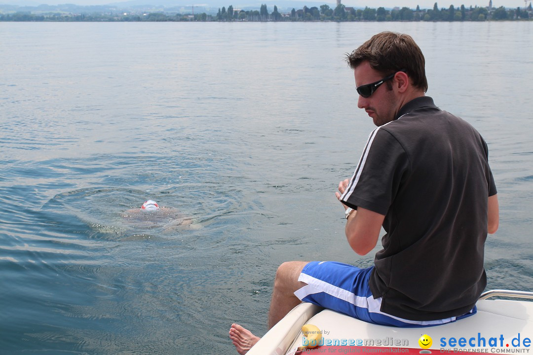 Bodenseequerung: Nathalie Pohl: Friedrichshafen - Romanshorn, 25.06.2014