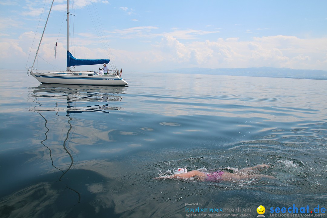 Bodenseequerung: Nathalie Pohl: Friedrichshafen - Romanshorn, 25.06.2014