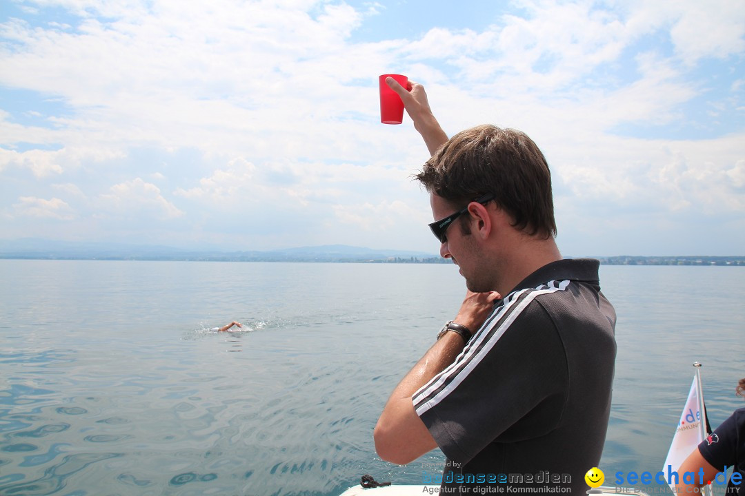 Bodenseequerung: Nathalie Pohl: Friedrichshafen - Romanshorn, 25.06.2014