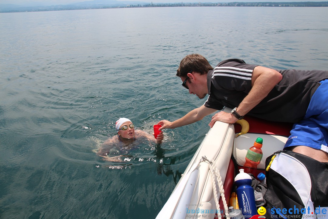 Bodenseequerung: Nathalie Pohl: Friedrichshafen - Romanshorn, 25.06.2014