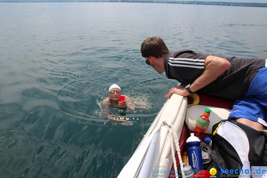 Bodenseequerung: Nathalie Pohl: Friedrichshafen - Romanshorn, 25.06.2014