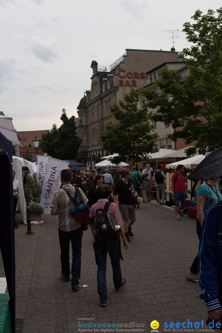 Nachtflohmarkt in Konstanz und Kreuzlingen am Bodensee, 28.06.2014