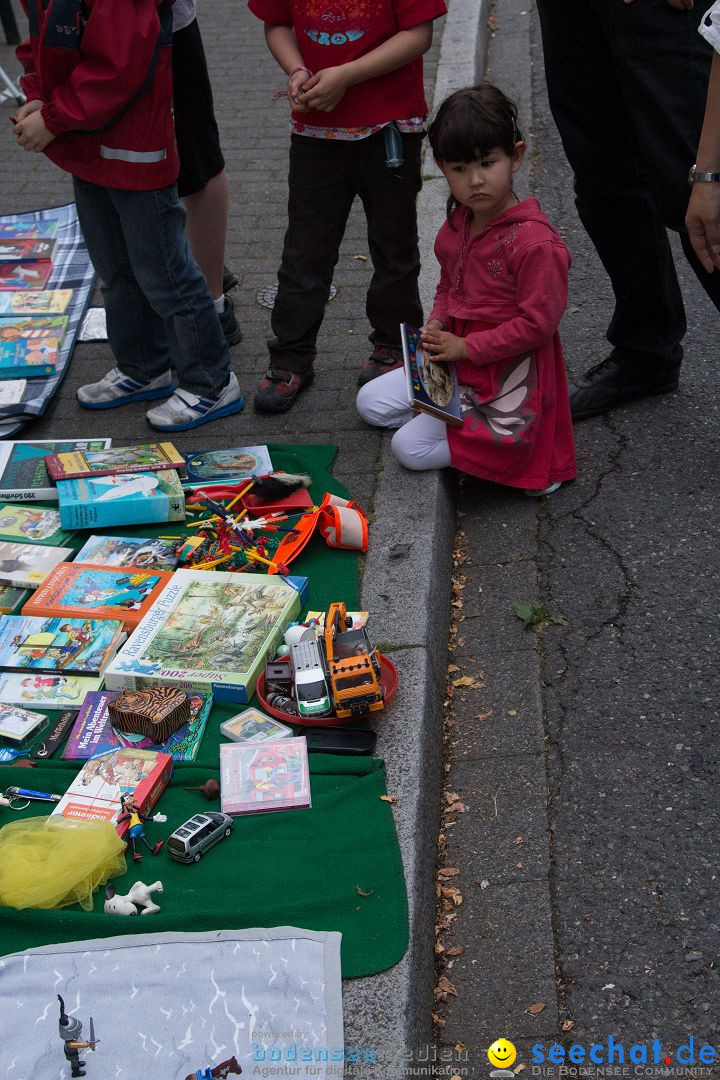 Nachtflohmarkt in Konstanz und Kreuzlingen am Bodensee, 28.06.2014