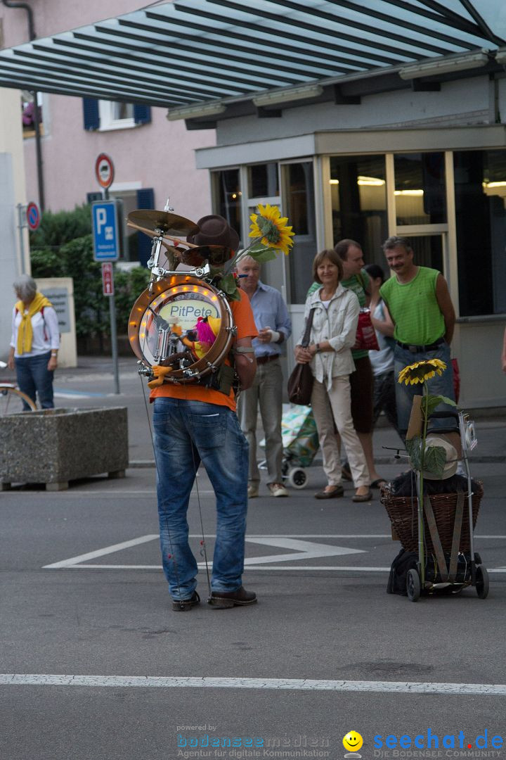 Nachtflohmarkt in Konstanz und Kreuzlingen am Bodensee, 28.06.2014