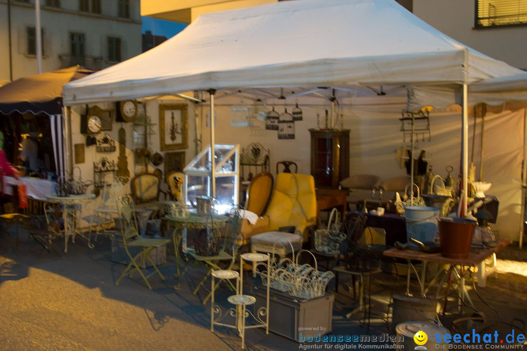 Nachtflohmarkt in Konstanz und Kreuzlingen am Bodensee, 28.06.2014