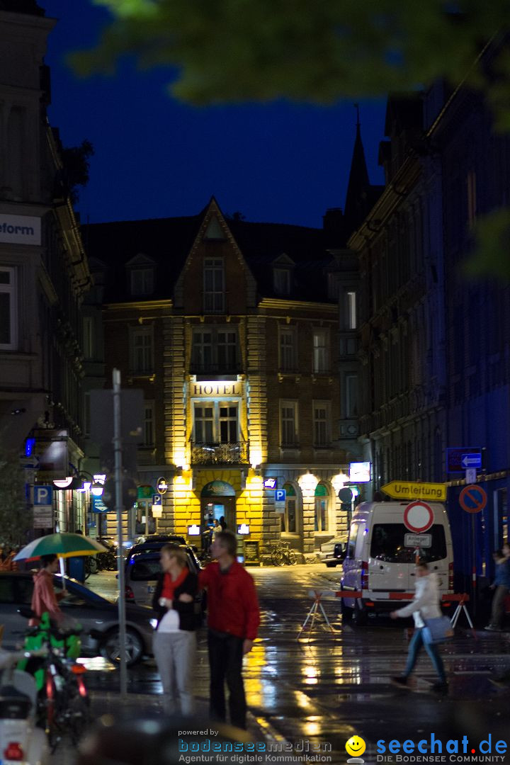 Nachtflohmarkt in Konstanz und Kreuzlingen am Bodensee, 28.06.2014