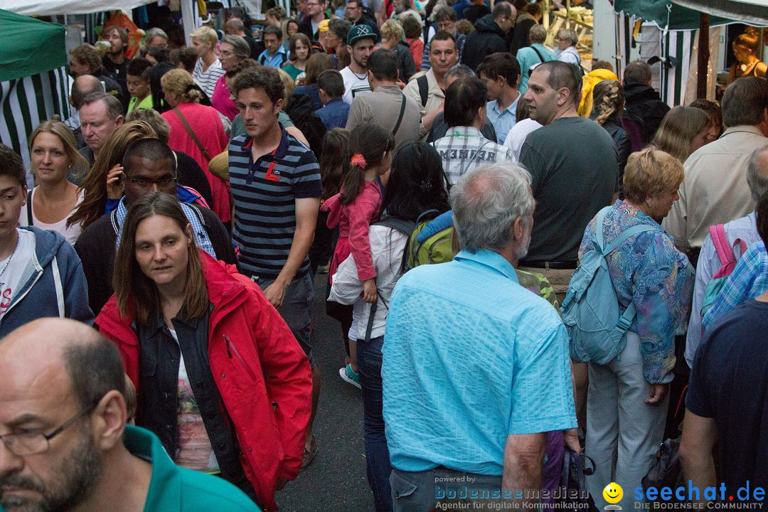 Nachtflohmarkt in Konstanz und Kreuzlingen am Bodensee, 28.06.2014