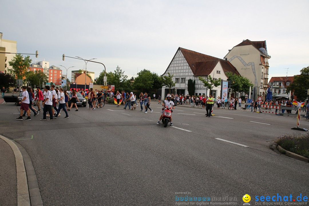 WM 2014: Deutschland vs. Frankreich: Singen am Bodensee, 04.07.2014