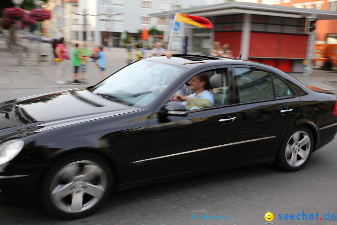 WM 2014: Deutschland vs. Frankreich: Singen am Bodensee, 04.07.2014