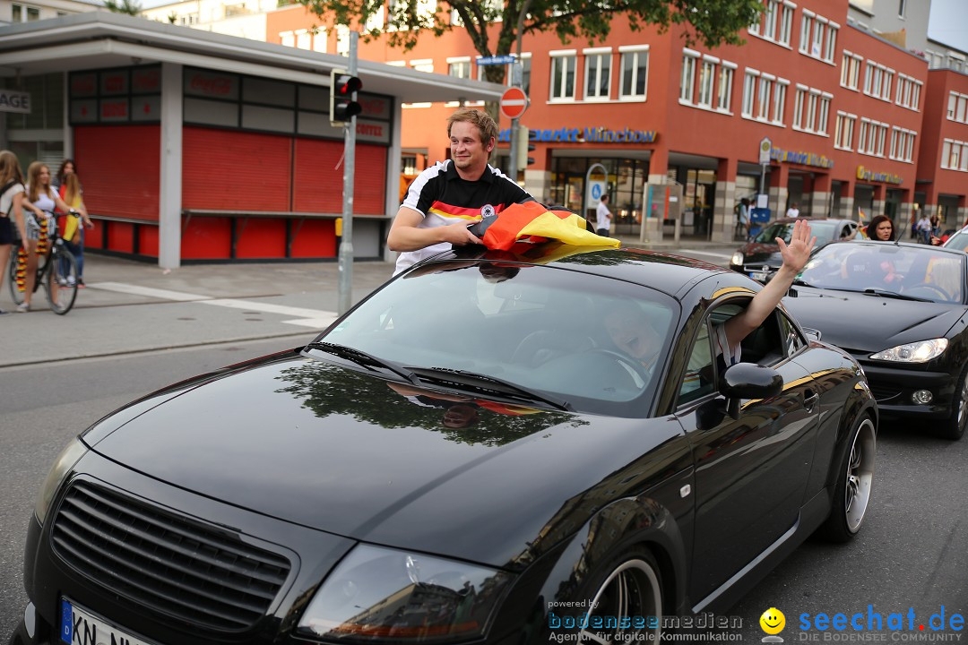 WM 2014: Deutschland vs. Frankreich: Singen am Bodensee, 04.07.2014