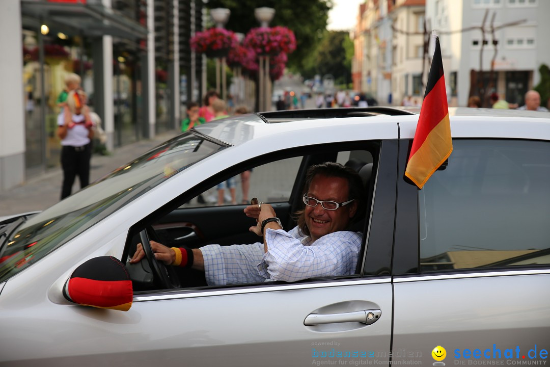 WM 2014: Deutschland vs. Frankreich: Singen am Bodensee, 04.07.2014