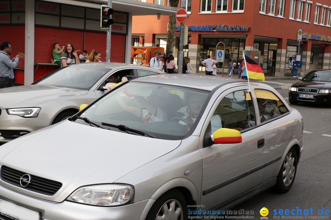 WM 2014: Deutschland vs. Frankreich: Singen am Bodensee, 04.07.2014