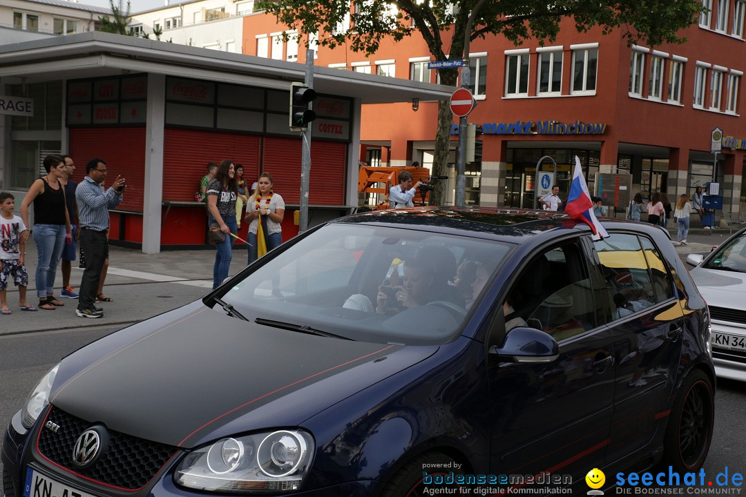 WM 2014: Deutschland vs. Frankreich: Singen am Bodensee, 04.07.2014