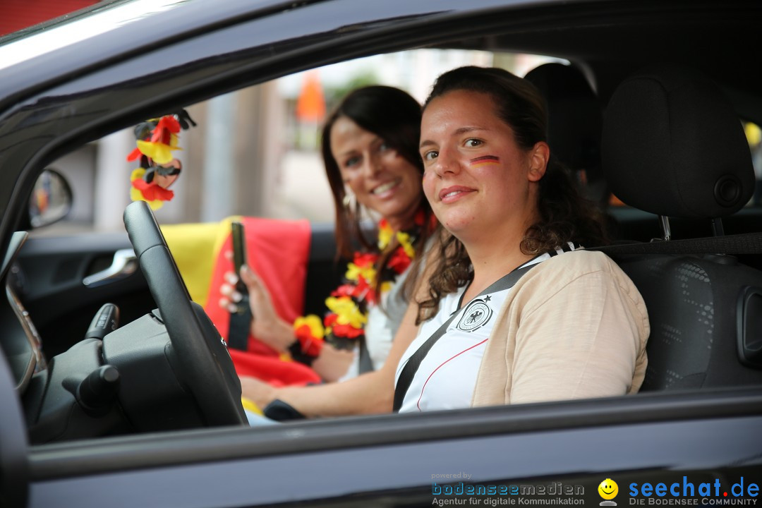 WM 2014: Deutschland vs. Frankreich: Singen am Bodensee, 04.07.2014