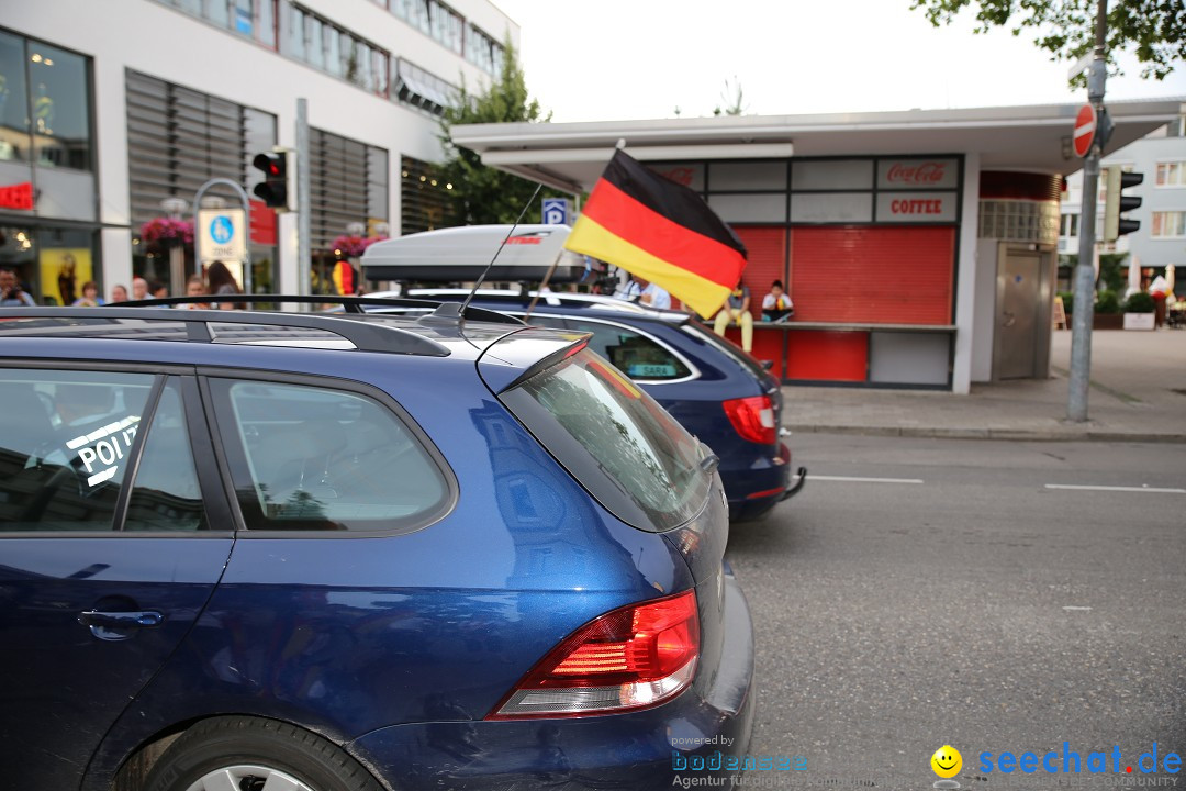 WM 2014: Deutschland vs. Frankreich: Singen am Bodensee, 04.07.2014