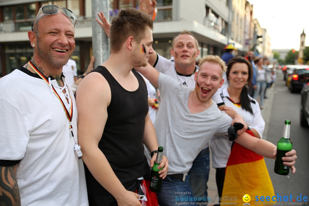 WM 2014: Deutschland vs. Frankreich: Singen am Bodensee, 04.07.2014