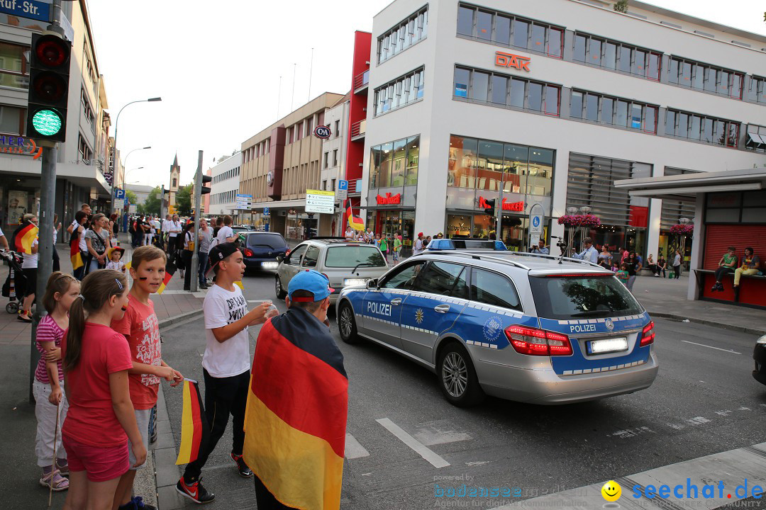 WM 2014: Deutschland vs. Frankreich: Singen am Bodensee, 04.07.2014