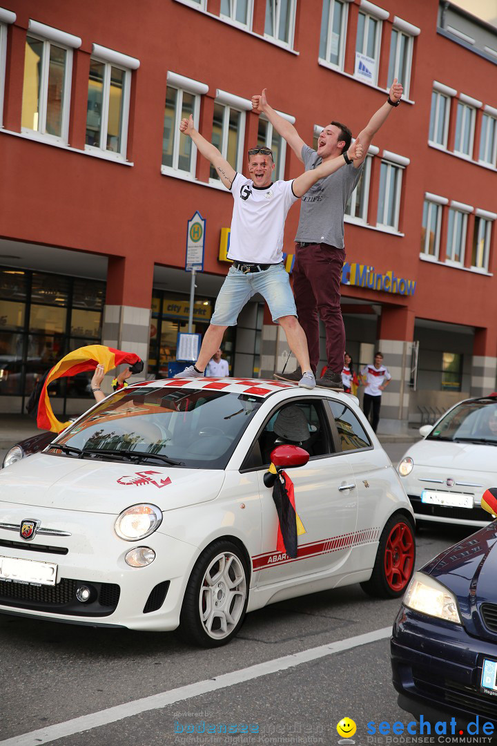 WM 2014: Deutschland vs. Frankreich: Singen am Bodensee, 04.07.2014