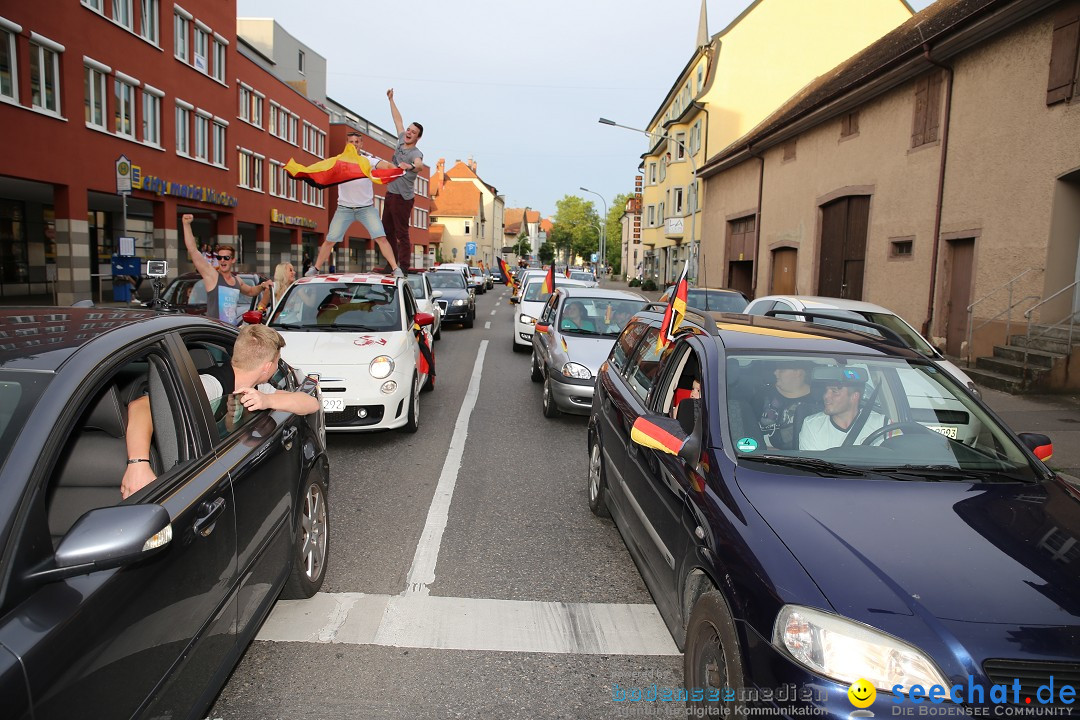 WM 2014: Deutschland vs. Frankreich: Singen am Bodensee, 04.07.2014