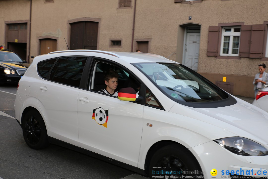 WM 2014: Deutschland vs. Frankreich: Singen am Bodensee, 04.07.2014